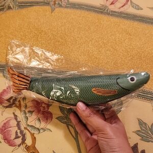 Cheerful Green Fish Pet Toy